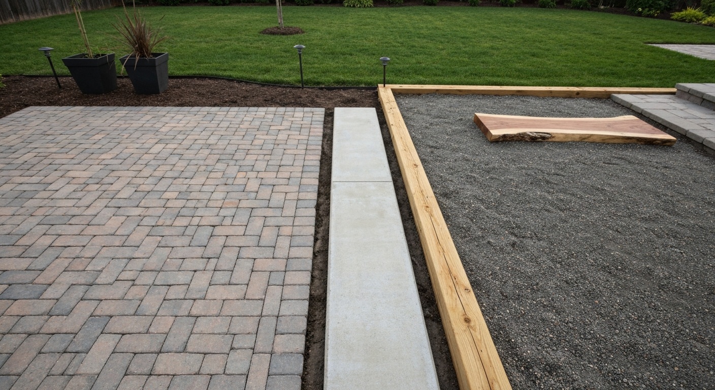 how to finish patio edges