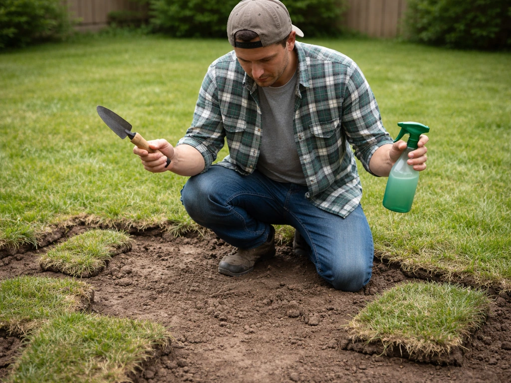 how to remove grass for patio
