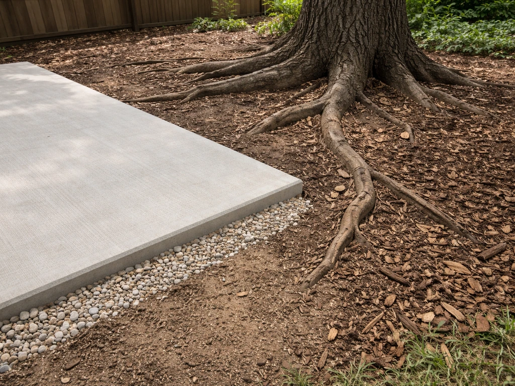 How to Build a Patio Over Tree Roots Safely